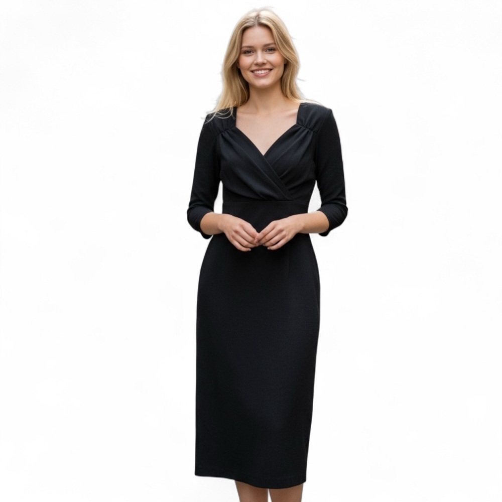 NWT Rock Steady Black Wiggle Dress – Size S, Retro Pinup Style